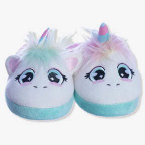 10073016 Par de Pantufas Unicórnio