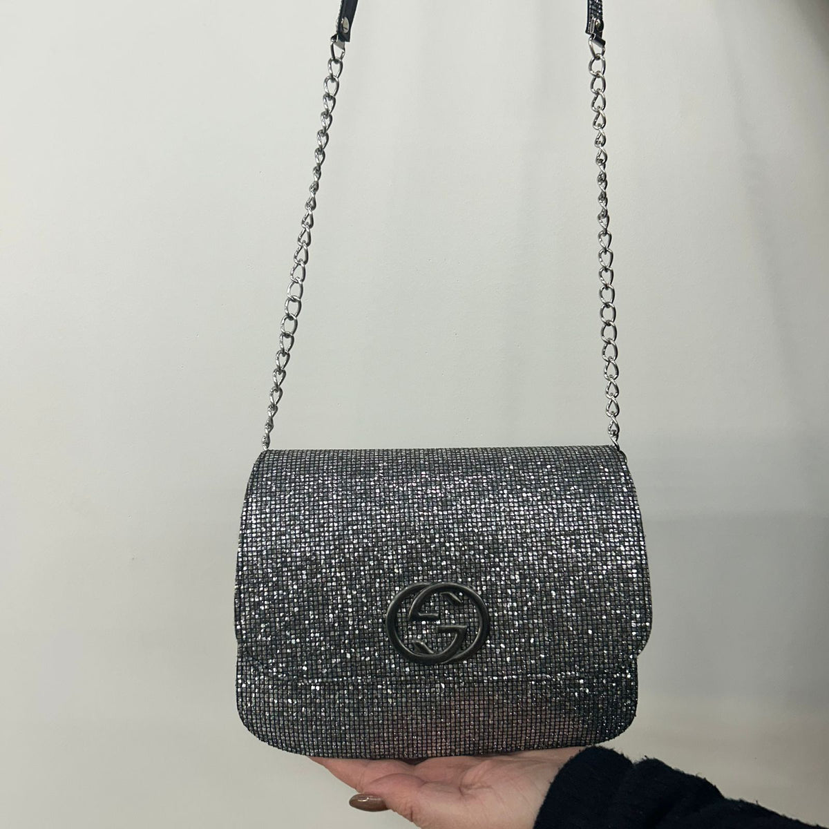 Bolsa Transversal Com brilho