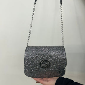 Bolsa Transversal Com brilho