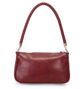Bolsa Transversal Vermelha Media Com Alca De Ombro Rolete Tresse - WJ Acessórios- 46098