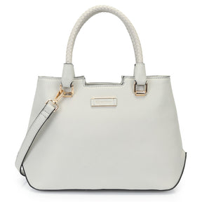 Bolsa Satchel Grande Com Base Estruturada E Alca Rolete Tresse -46105
