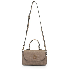 Bolsa Top Handle Media Com Metal Encapado - 46147