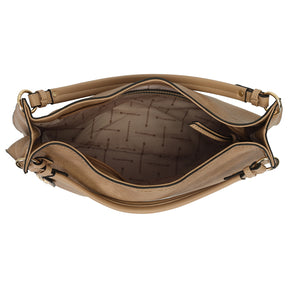 Bolsa Hobo Grande Com Chaveiro E Metal Resinado -46151