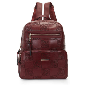 Mochila Grande Com Bolso Frontal Monograma 46160
