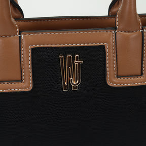 Bolsa Satchel Grande Lezard Estruturada- WJ Acessórios- 46203