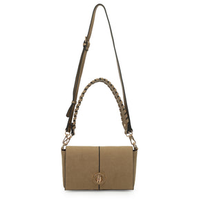 Bolsa Transversal Media Camurca Com Tampa - 46224-440