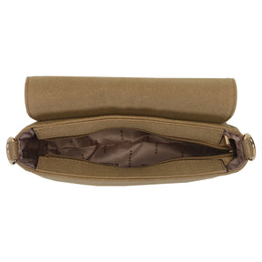 Bolsa Transversal Media Camurca Com Tampa - 46224-440