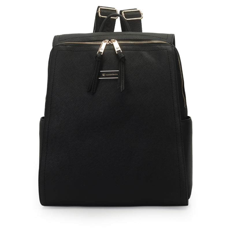 Mochila Grande Monocolor Para Notebook 14 Polegadas - 46231