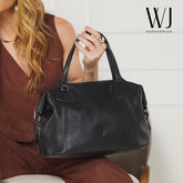 Bolsa Bau Grande Com Detalhes Em Preto 46234