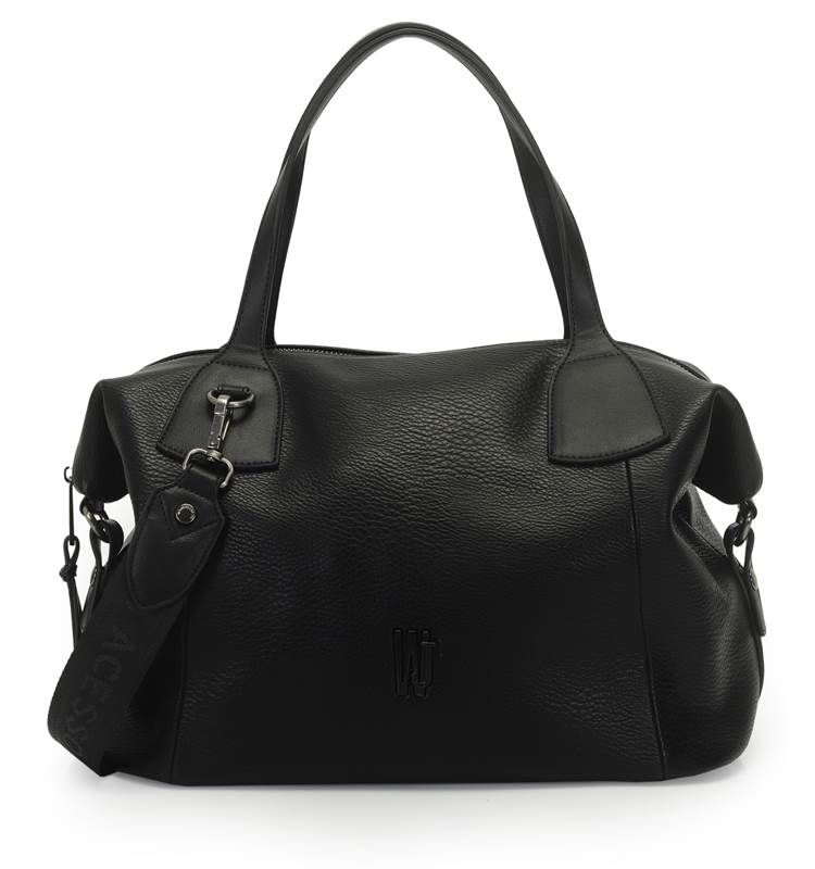 Bolsa Bau Grande Com Detalhes Em Preto 46234