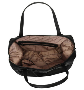 Bolsa Bau Grande Com Detalhes Em Preto 46234