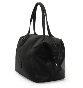 Bolsa Bau Grande Com Detalhes Em Preto 46234