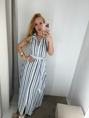 Vestido longo listrado Surf 16755