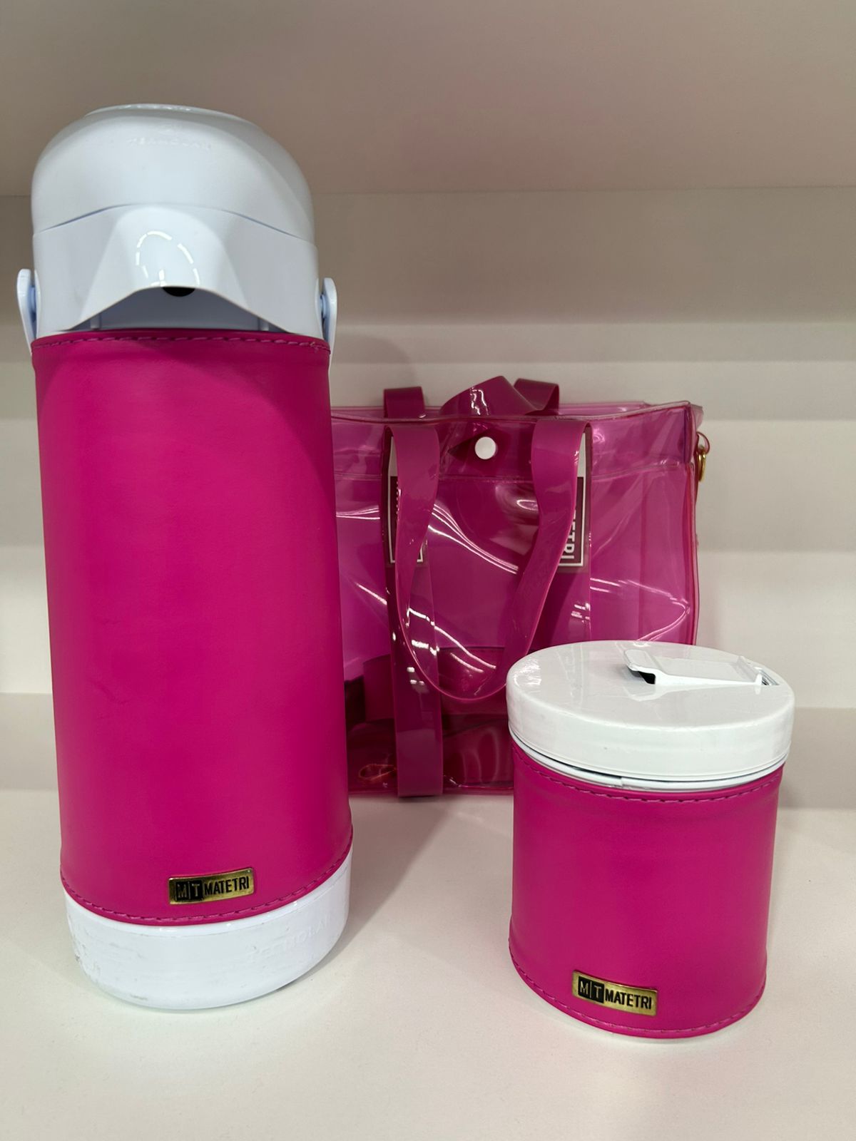 Kit Mateira Matetri 03 peças Rosa Pink