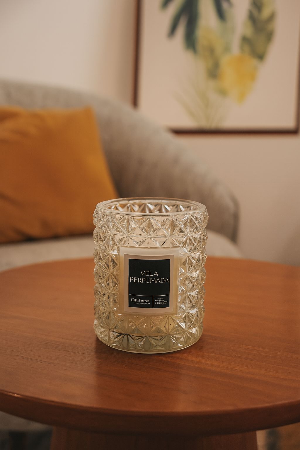 Vela Aromática Decorativa Fragrância Suave