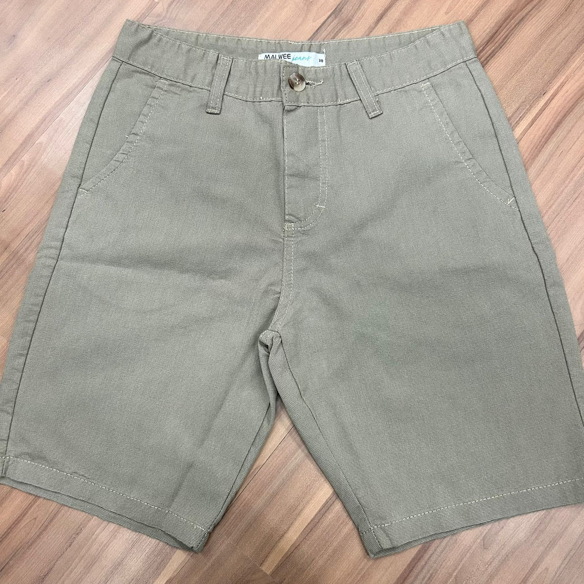 Bermuda Masculina Linho Cor Bege Escuro Malwee - 129475