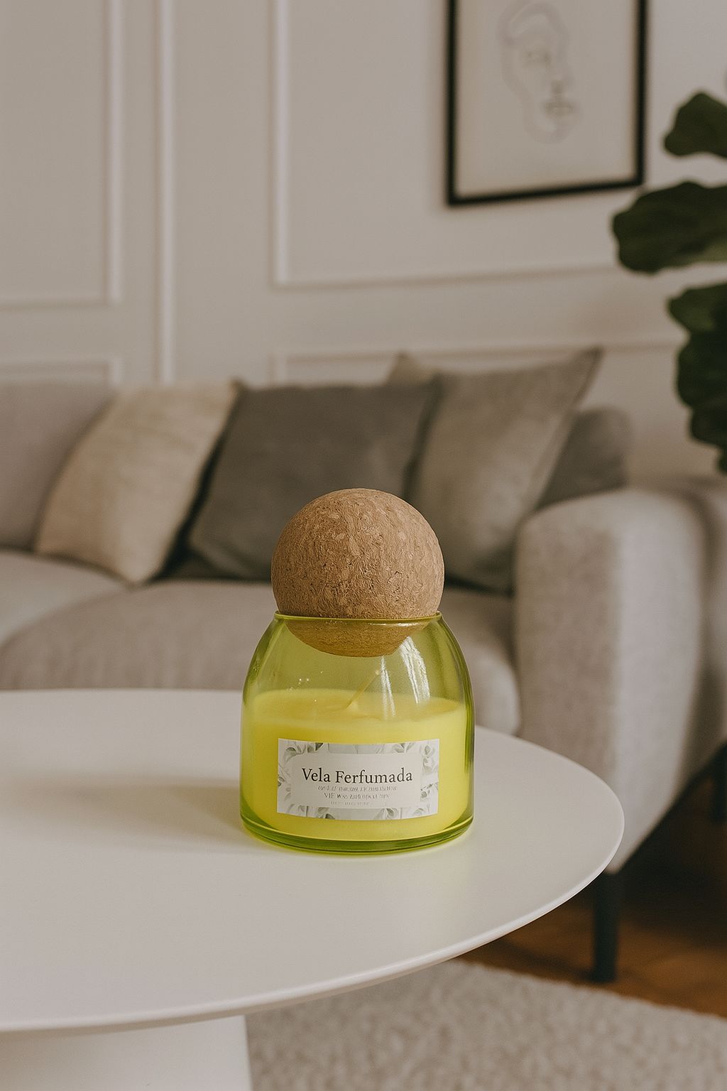 Vela Aromática Decorativa Fragrância Suave