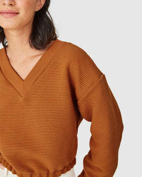 Blusão Cropped Feminino Barra Elástica - MALWEE-