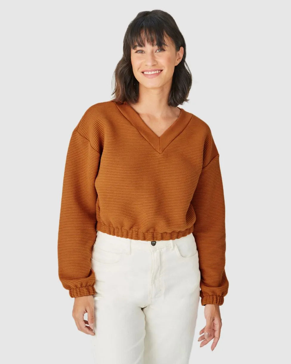 Blusão Cropped Feminino Barra Elástica - MALWEE-