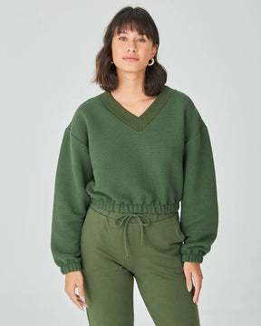 Blusão Cropped Feminino Barra Elástica - MALWEE-