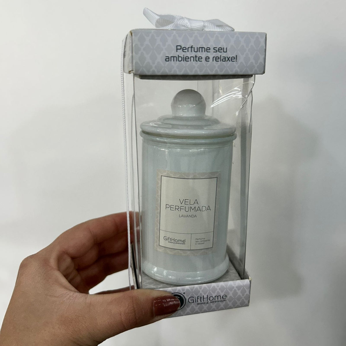 Vela Aromática Decorativa Fragrância Lavanda