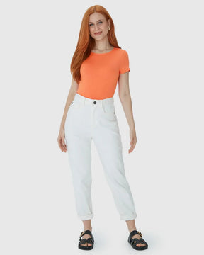 Blusa Básica Feminina Decote Redondo Em Viscose Stretch - 79410