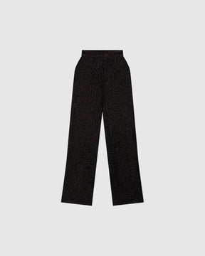 Calça Reta Feminina Cintura Alta Em Paetê - ENFIM- 121541