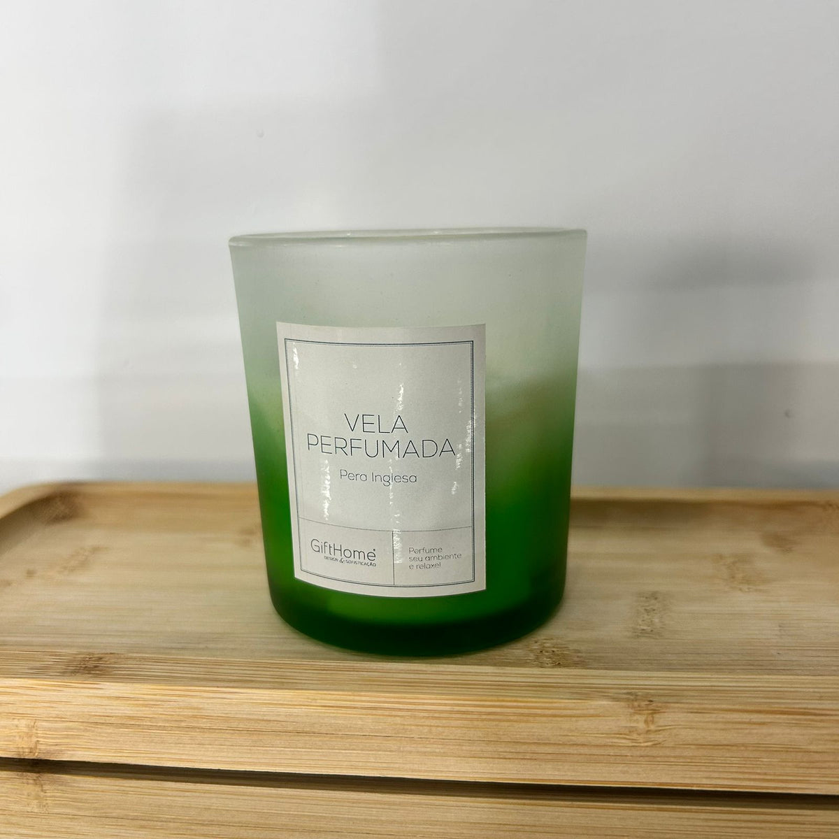 Vela Aromática Decorativa Fragrância Pera Inglesa