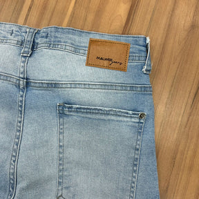 Calça Jeans Masculina Slim Cintura Média Com Elastano- Malwee - 129073
