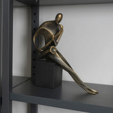 Músico C/ Saxofone Decorativo 21,5cm em Resina Brascontinental