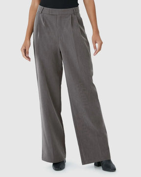 Calça Reta Feminina Bolso Faca Em Tecido Alfaiataria- MALWEE-124693