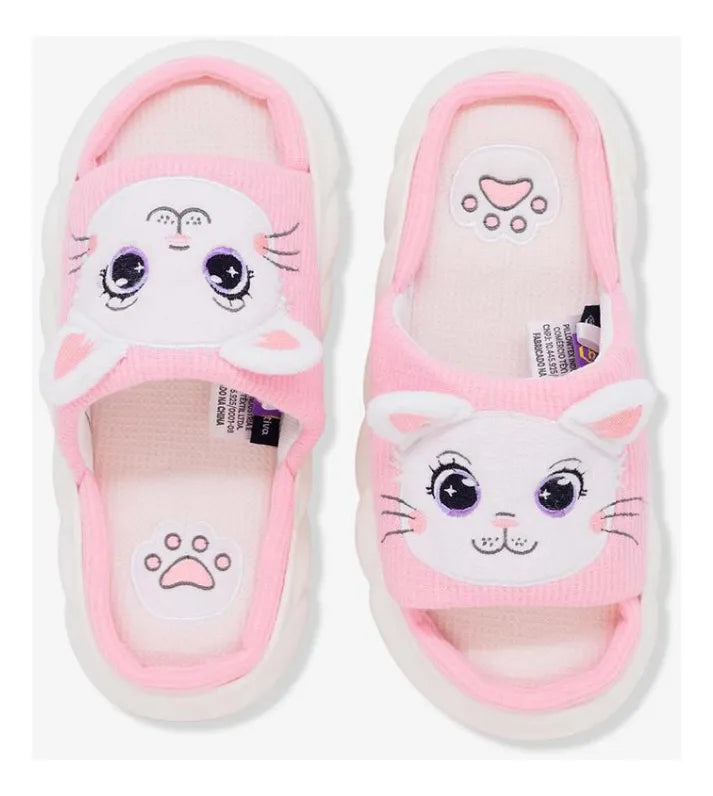 10073993 1 Par de Pantufas Zona Criativa Gatinha