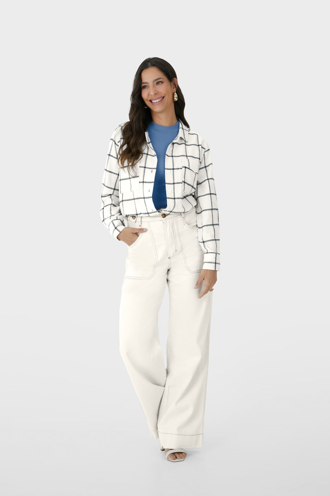 Camisa Flanelada Xadrez Oversized Malwee - 115496