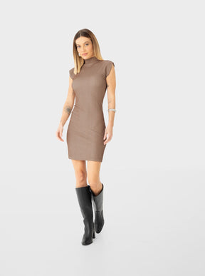Vestido Canelado Justo Malwee - 127027