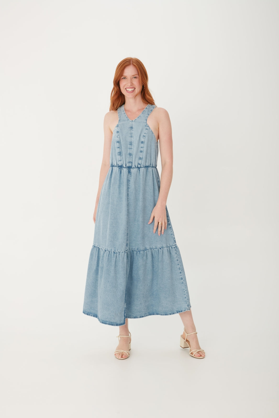 Vestido Jeans Malwee Midi Marias 129064