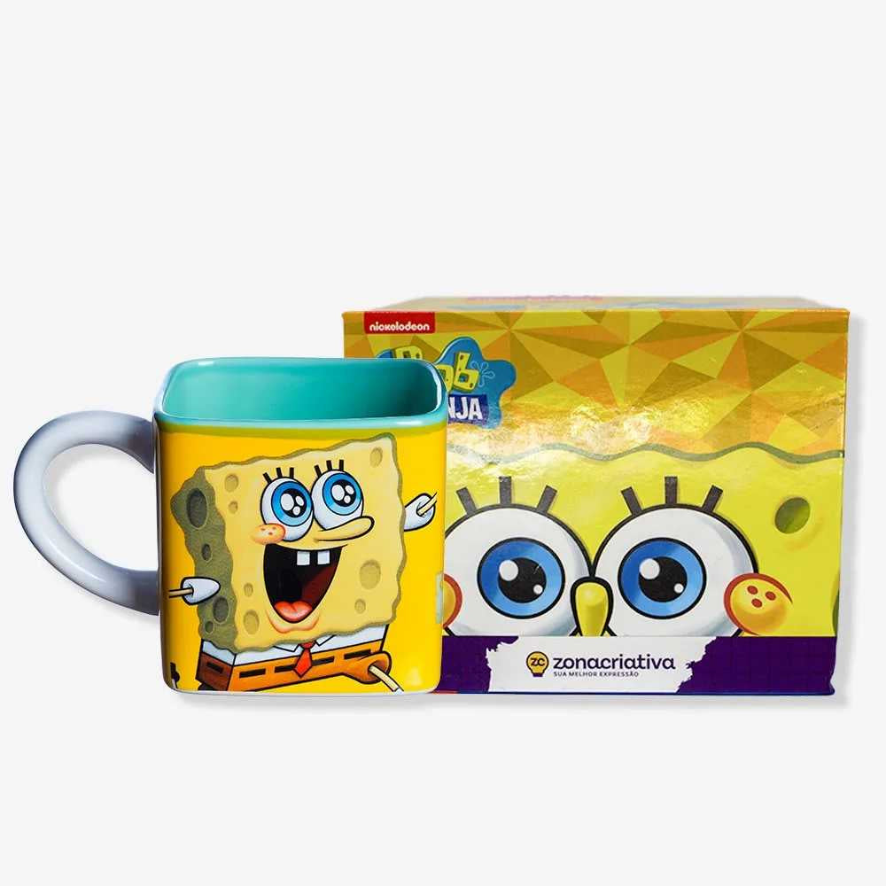 Caneca Cubo Bob Esponja 300 ml
