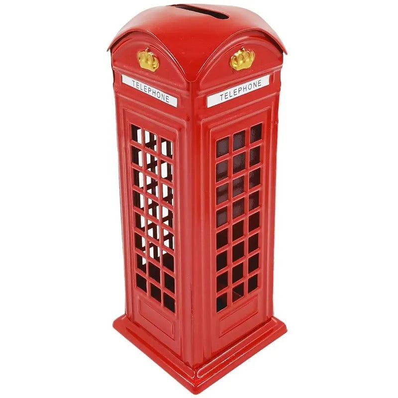 Cofre Cabine Telefônica Londres 18cm em Metal BCT7