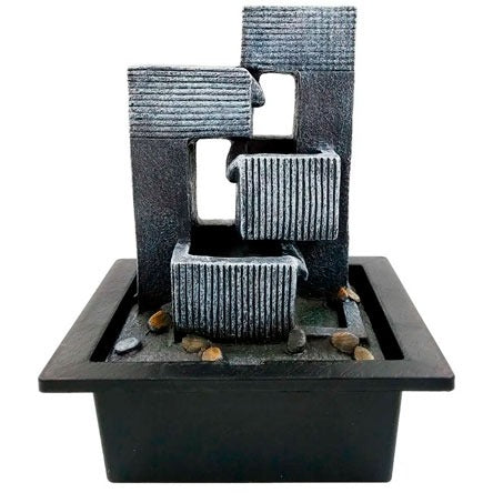 Fonte decorativa Cascata 01 led branco bivolt 21x17x25 cm