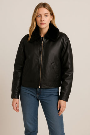 Jaqueta PU Feminina Retrô- DeNIMZERO- DZG1179