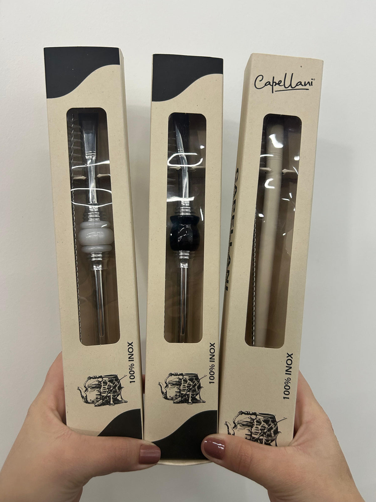 Bomba de chimarrão INOX com Limpador