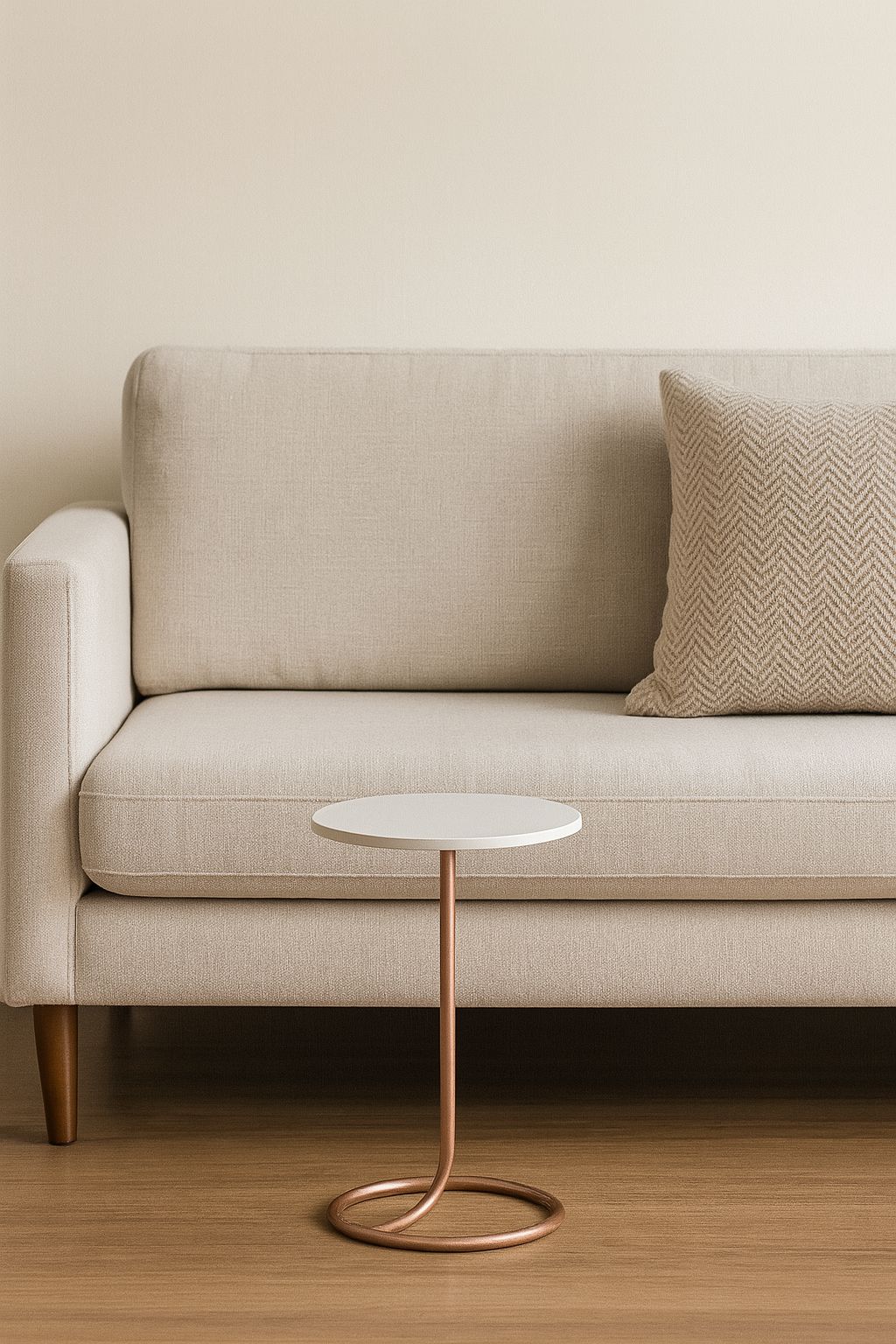 Mesa De Centro Lateral Mariah Base De Aço Design Moderno ( 37x54cm )