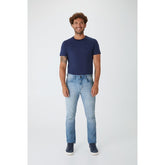 Calça Jeans Masculina Slim Cintura Média Com Elastano- Malwee - 129073