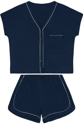 Pijama Feminino em Malha estilo Americano - 131165