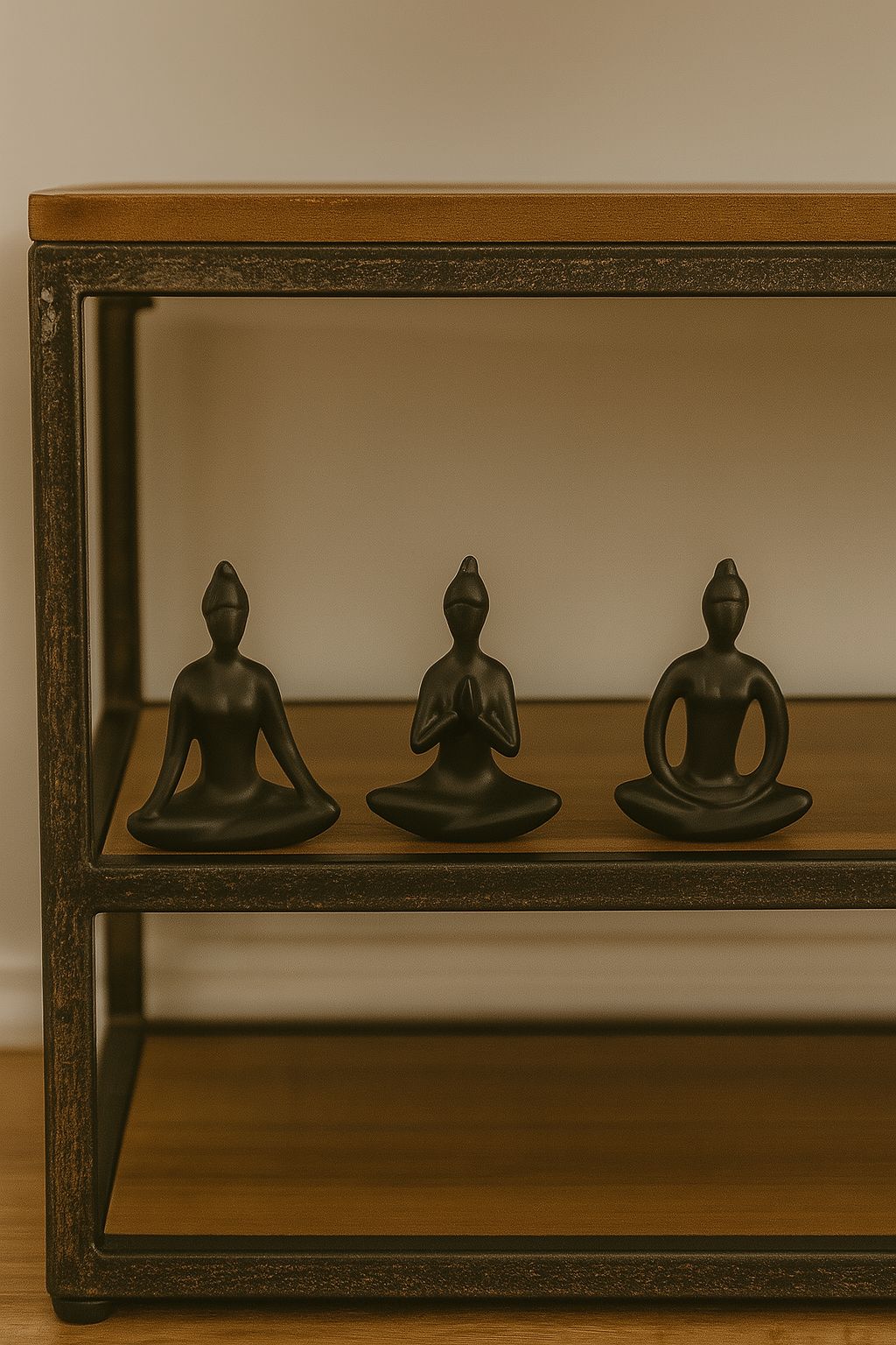 Trio Yoga Decorativo 7,5cm em Porcelana Youbai