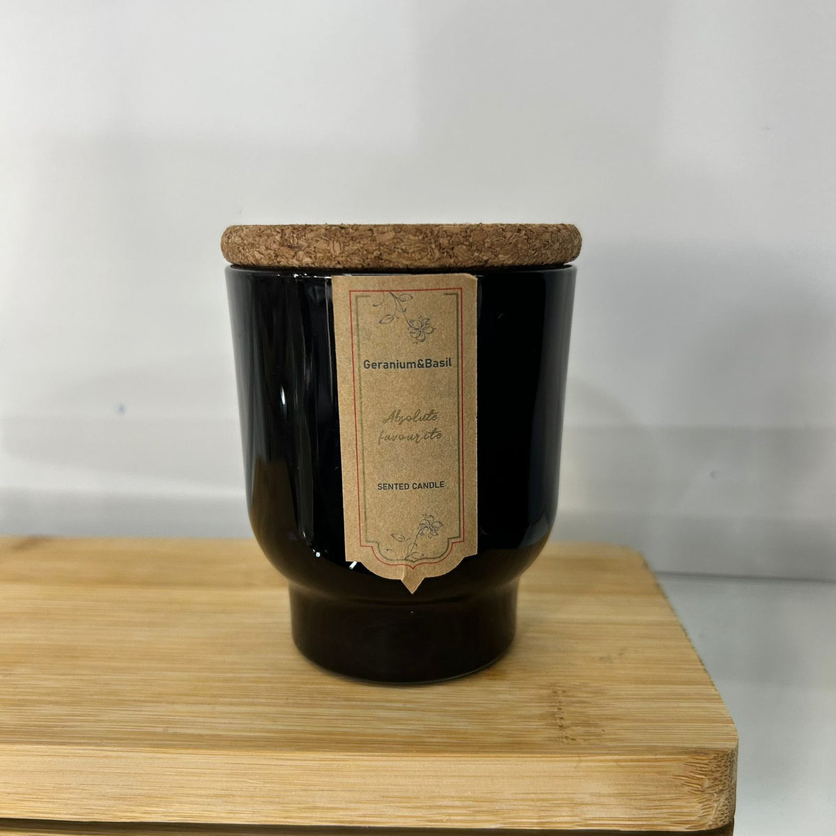 Vela Aromática Decorativa Fragrância Suave c/ Tampa de Bamboo