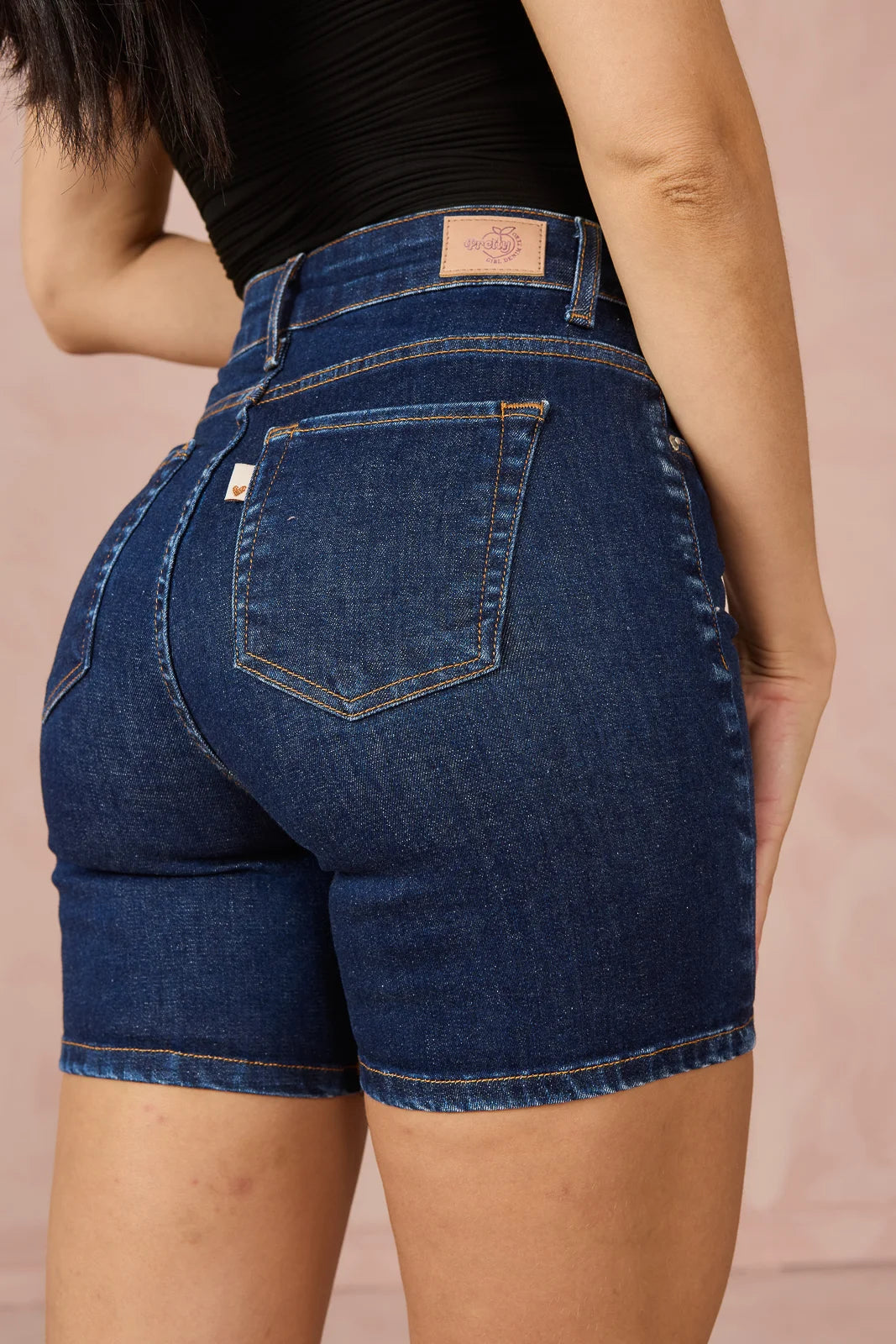 Bermuda Jeans Denin Zero Feminina Slim Meia Coxa com Cintura Média DZ4111