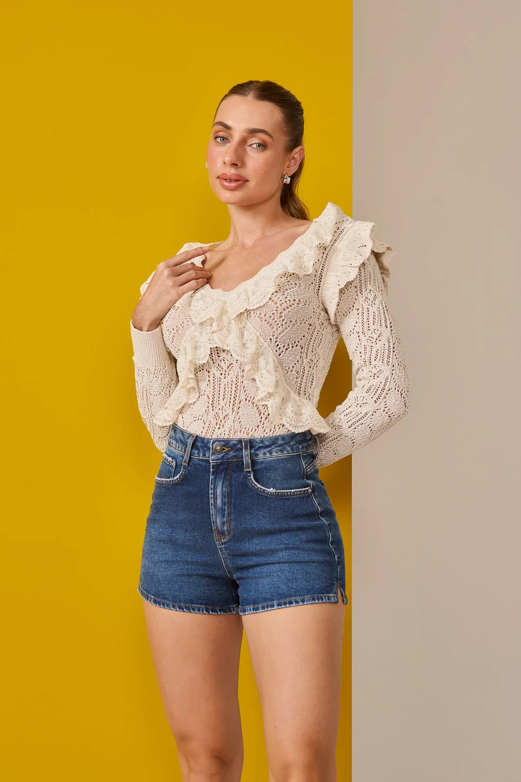 Short Jeans Denin Zero Setentinha Fit DZ6817