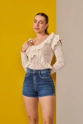Short Jeans Denin Zero Setentinha Fit DZ6817