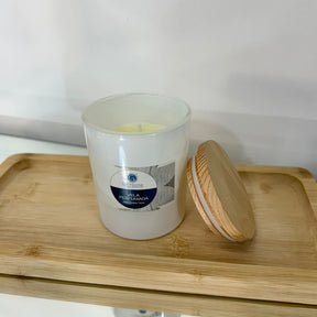 Vela Aromática Decorativa Fragrância Suave C/ Tampa de Bamboo