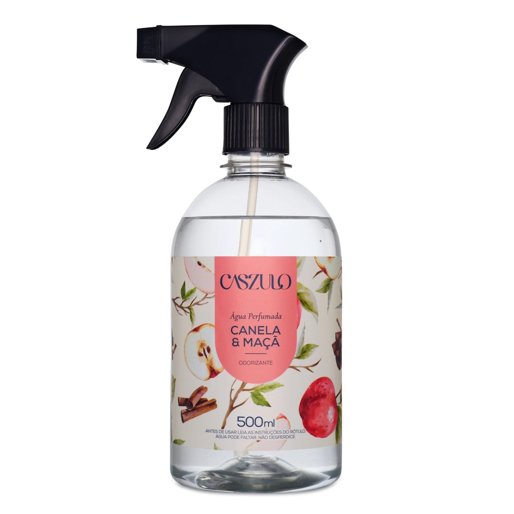 Água Perfumada Canela e Maçã Caszulo - 500ml